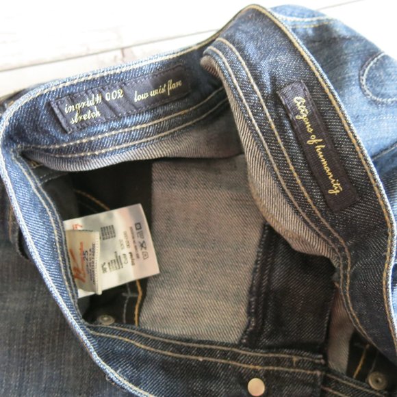 Citizens Of Humanity Ingrid #002 Stretch Low Waist Flare Denim Jeans - Size 25 - Picture 9 of 11